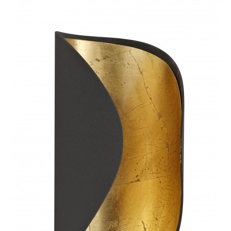 Clio Wall Lamp, 1 x 8W LED, 3000K, 640lm, Anthracite/Gold Leaf, 3yrs Warranty DELight - 4