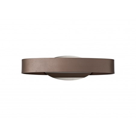 Lucina Wall Lamp, 1 x 6W LED, 3000K, 480lm, Satin Brown/Polished Chrome, 3yrs Warranty DELight - 3