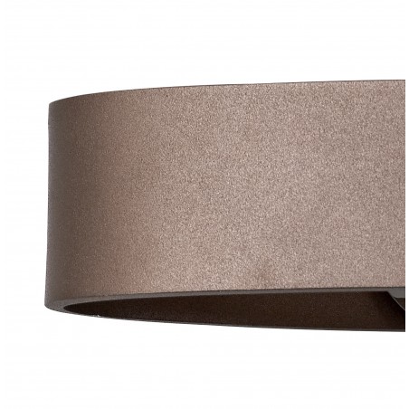 Lucina Wall Lamp, 1 x 6W LED, 3000K, 480lm, Satin Brown/Polished Chrome, 3yrs Warranty DELight - 4