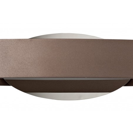 Lucina Wall Lamp, 1 x 6W LED, 3000K, 480lm, Satin Brown/Polished Chrome, 3yrs Warranty DELight - 6