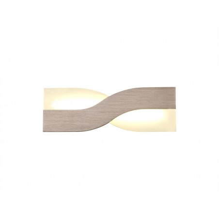 Estella Wall Lamp, 1 x 8W LED, 3000K, 640lm, Brushed Brown/Frosted White, 3yrs Warranty DELight - 1