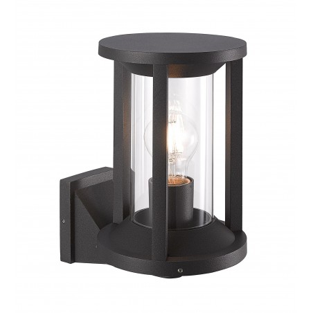 Badar Wall Lamp Lantern, 1 x E27, IP65, Anthracite, 2yrs Warranty DELight - 1