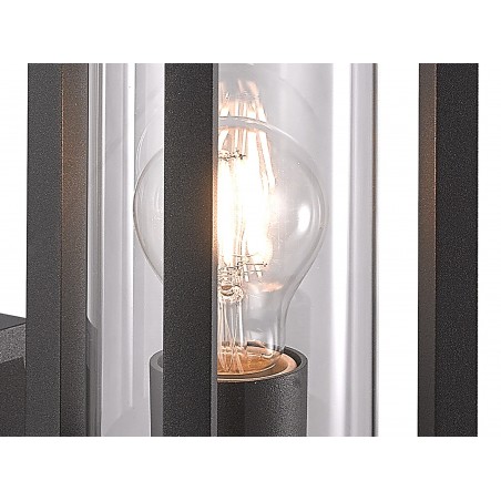 Badar Wall Lamp Lantern, 1 x E27, IP65, Anthracite, 2yrs Warranty DELight - 5