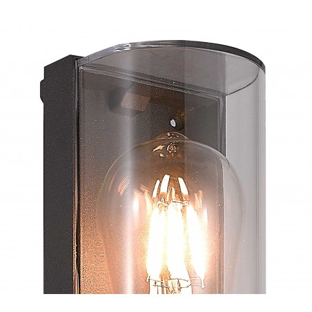 Badar Wall Lamp Curved, 1 x E27, IP65, Anthracite, 2yrs Warranty DELight - 3