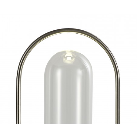 Hamal Table Lamp, 1 x 7W LED, 4000K, 790lm, Satin Nickel/Clear, 3yrs Warranty DELight - 5