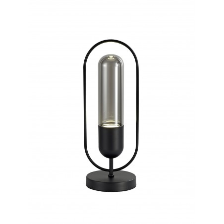 Hamal Table Lamp, 1 x 7W LED, 4000K, 790lm, Black/Smoked, 3yrs Warranty DELight - 1