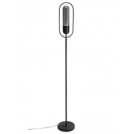 Hamal Floor Lamp, 1 x 7W LED, 4000K, 790lm, Black/Smoked, 3yrs Warranty DELight - 1