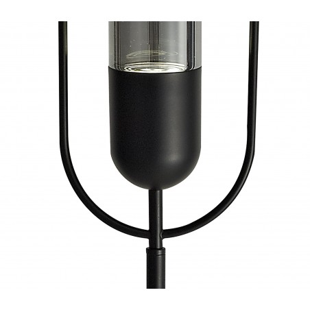 Hamal Floor Lamp, 1 x 7W LED, 4000K, 790lm, Black/Smoked, 3yrs Warranty DELight - 6
