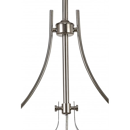 Cane Linear Pendant, 3 x E27, Polished Nickel/Frosted Glass DELight - 7