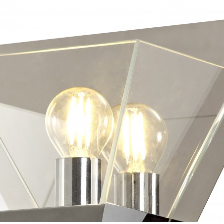 Mira Wall Lamp, 1 Light E14, Polished Chrome DELight - 5
