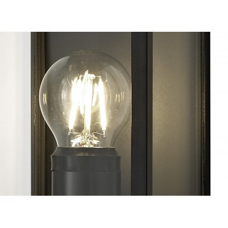 Cielo Flush Wall Lamp, 1 x E27, IP54, Graphite Black, 2yrs Warranty DELight - 8