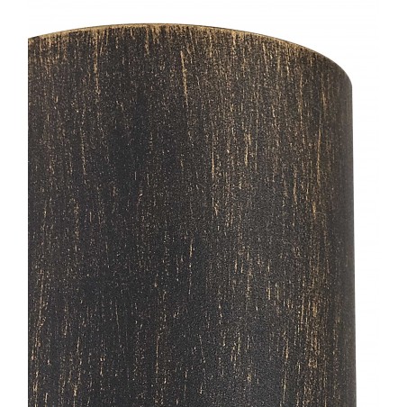 Megan Curved Wall Lamp, 1 x GU10, IP54, Black/Gold DELight - 6