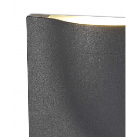 Dione Wall Lamp, 1 x 6W LED, 3000K, 510lm, IP54, Anthracite, 3yrs Warranty DELight - 6
