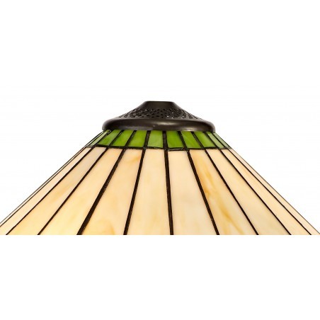 Tao Tiffany 40cm Shade Only Suitable For Pendant/Ceiling/Table Lamp, Green/Cazure/Crystal DELight - 3