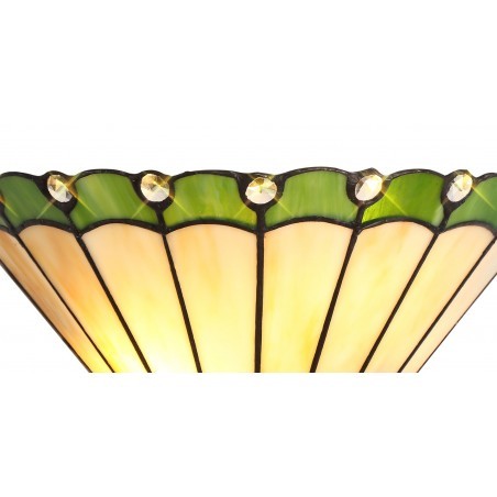 Tao Tiffany Wall Lamp, 2 x E14, Green/Cazure/Crystal DELight - 4
