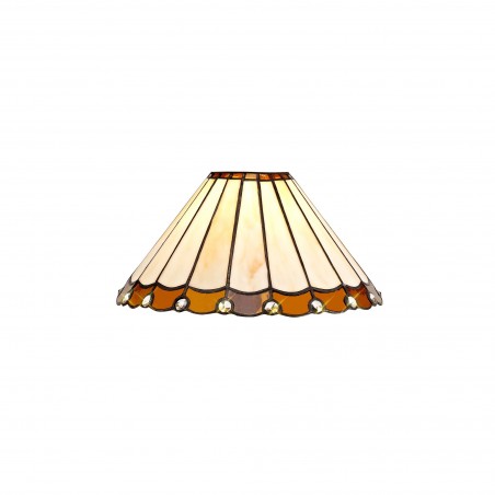 Tao Tiffany 30cm Non-Electric Shade, Amber/Cazure/Crystal DELight - 1