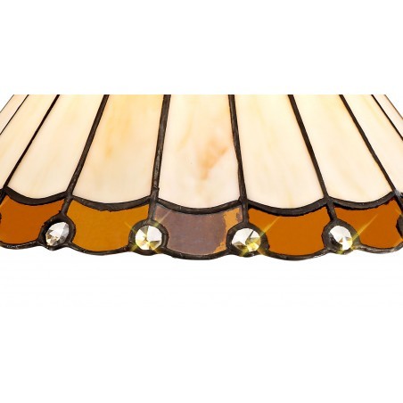 Tao Tiffany 30cm Non-Electric Shade, Amber/Cazure/Crystal DELight - 5
