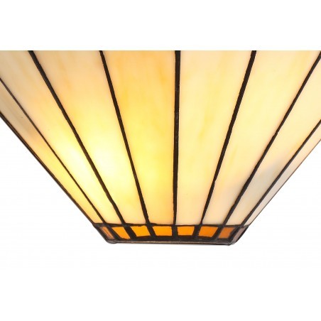 Tao Tiffany Wall Lamp, 2 x E14, Amber/Cazure/Crystal DELight - 3