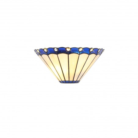 Tao Tiffany Wall Lamp, 2 x E14, Blue/Cazure/Crystal DELight - 1
