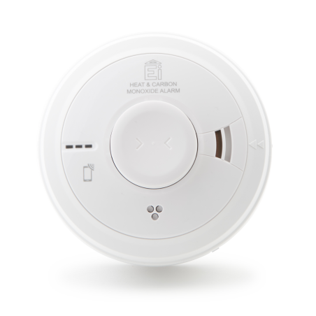 Aico Ei3028 Mains Powered Heat and Carbon Monoxide Alarm with 10yr Rechargeable Lithium Battery Backup