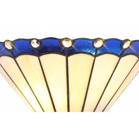 Tao Tiffany Wall Lamp, 2 x E14, Blue/Cazure/Crystal DELight - 4