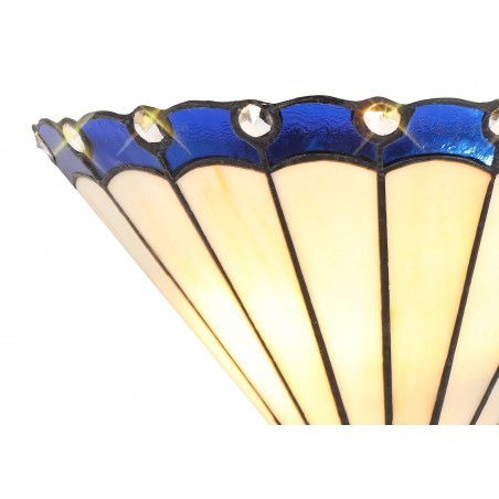 Tao Tiffany Wall Lamp, 2 x E14, Blue/Cazure/Crystal DELight - 5