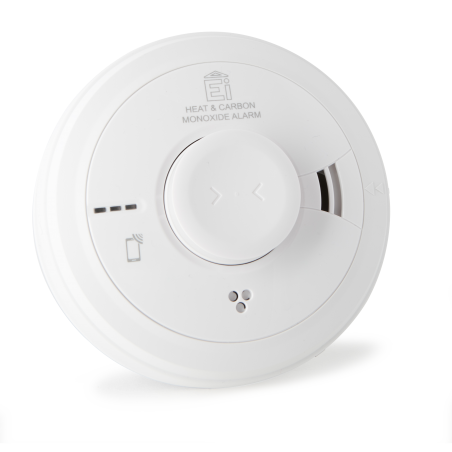 Aico Ei3028 Mains Powered Heat and Carbon Monoxide Alarm with 10yr Rechargeable Lithium Battery Backup