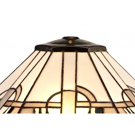 Larissa, Tiffany 40cm Shade Only Suitable For Pendant/Ceiling/Table Lamp, White/Grey/Black/Clear Crystal DELight - 3