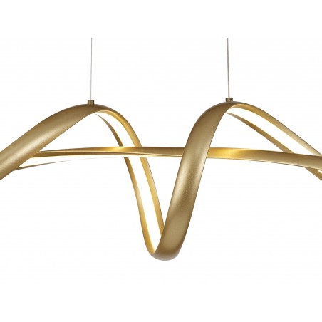 tucana Large Oval Pendant, 1 x 39W LED, 3000K, 1950lm, Sand Gold, 3yrs Warranty DELight - 5