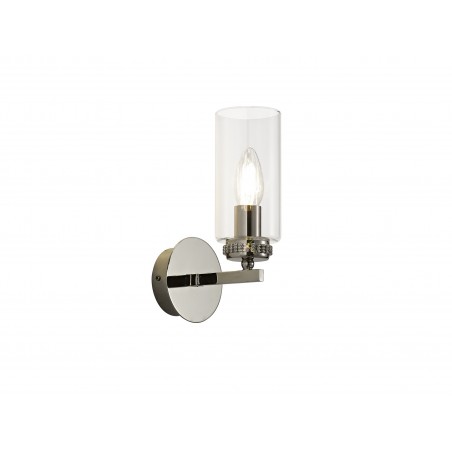 Hera Wall Lamp Switched, 1 x E14, Polished Nickel DELight - 1
