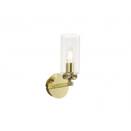 Hera Wall Lamp Switched, 1 x E14, Polished Gold DELight - 1
