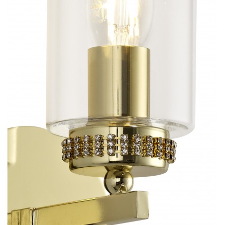 Hera Wall Lamp Switched, 1 x E14, Polished Gold DELight - 6