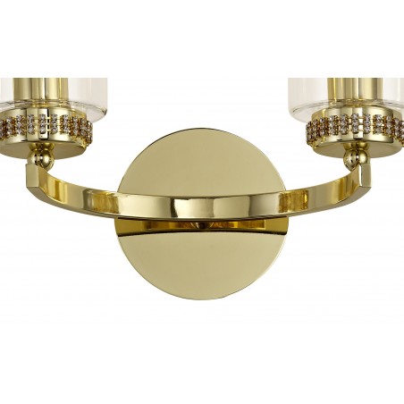 Hera Wall Lamp Switched, 2 x E14, Polished Gold DELight - 4