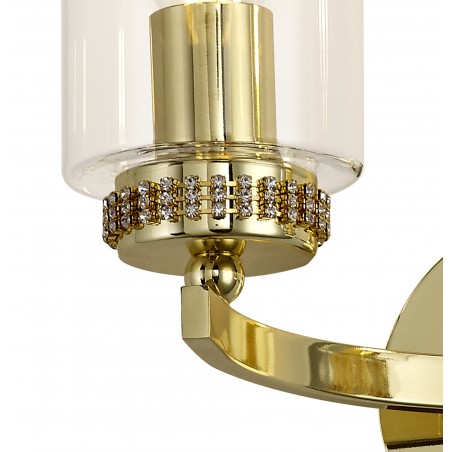 Hera Wall Lamp Switched, 2 x E14, Polished Gold DELight - 6