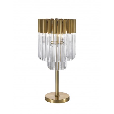 Astra Table Lamp 3 Light E14, Brass/Glass DELight - 1