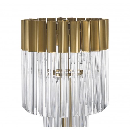 Astra Table Lamp 3 Light E14, Brass/Glass DELight - 4
