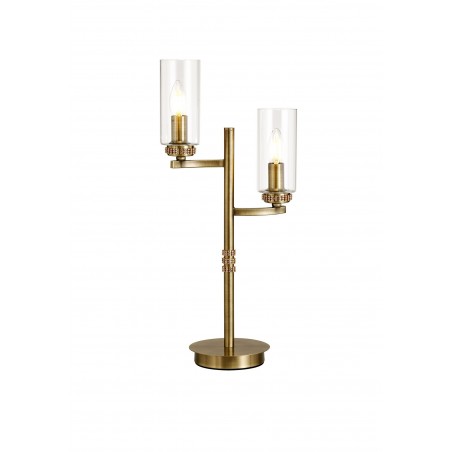Hera Table Lamp, 2 x E14, Antique Brass DELight - 1