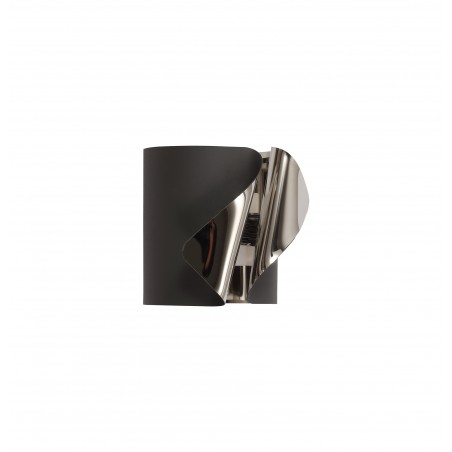 Chiren Wall Lamp, 1 x 7W LED, 3000K, 490lm, Sand Anthracite/Polished Chrome, 3yrs Warranty DELight - 3