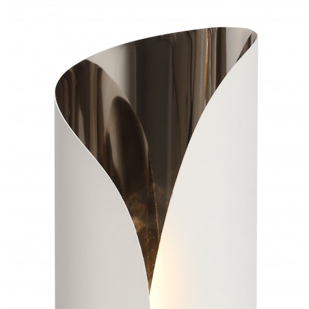 Cerus Wall Lamp, 1 x 7W LED, 3000K, 700lm, Sand White/Polished Chrome, 3yrs Warranty DELight - 4
