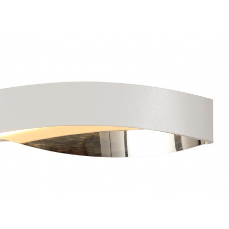 Cosmos Wall Lamp, 1 x 6W LED, 3000K, 420lm, Sand White/Polished Chrome, 3yrs Warranty DELight - 4