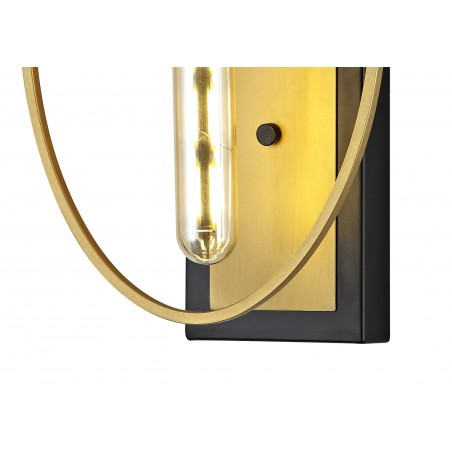 Ceto Wall Lamp, 1 Light E27, Sand Gold/Matt Black DELight - 5