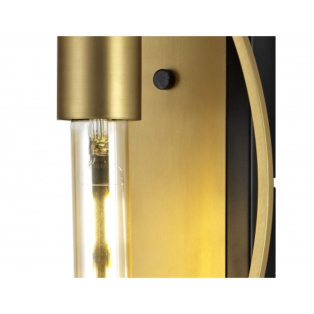 Ceto Wall Lamp, 1 Light E27, Sand Gold/Matt Black DELight - 6