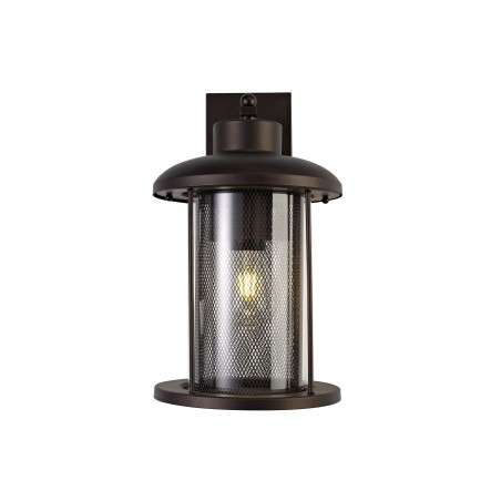 Dawn Extra Large Wall Lamp, 1 x E27, Antique Bronze/Clear Glass, IP54, 2yrs Warranty DELight - 1