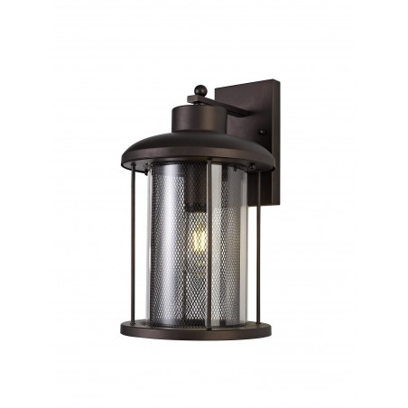 Dawn Extra Large Wall Lamp, 1 x E27, Antique Bronze/Clear Glass, IP54, 2yrs Warranty DELight - 4