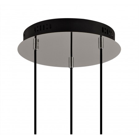 Lynx Multiple Pendant, 3 x 8W LED, 4000K, 2160lm, Smoked, Copper & Champagne/Black, 3yrs Warranty DELight - 4