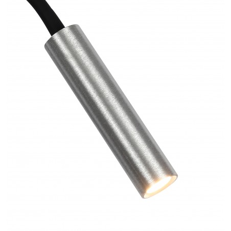 Stella Wall Lamp, 1 Light Adjustable Switched, 1 x 5W LED, 3000K, 311lm, Black/Aluminium, 3yrs Warranty DELight - 5