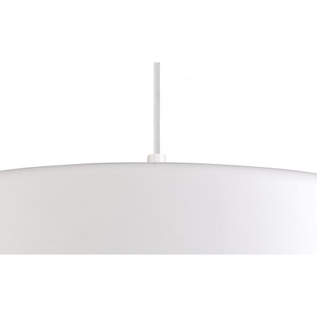Celeste Single Large Pendant, 1 Light Adjustable E27, Gloss White/Gloss White DELight - 8