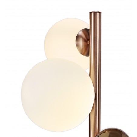 Asha Table Lamp, 3 x G9, Antique Copper/Opal & Copper Glass DELight - 5