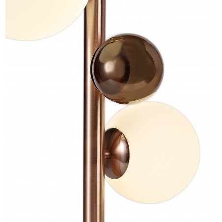 Asha Table Lamp, 3 x G9, Antique Copper/Opal & Copper Glass DELight - 6