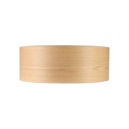 Onyx Round, 600 x 210mm Wood Effect Shade, Light Oak/White Laminate DELight - 3
